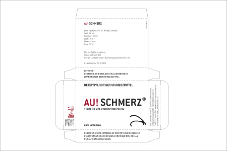rezeptpflichtiges Schmerzmittel / Verpackung für Ausstellungsfolder 
 
